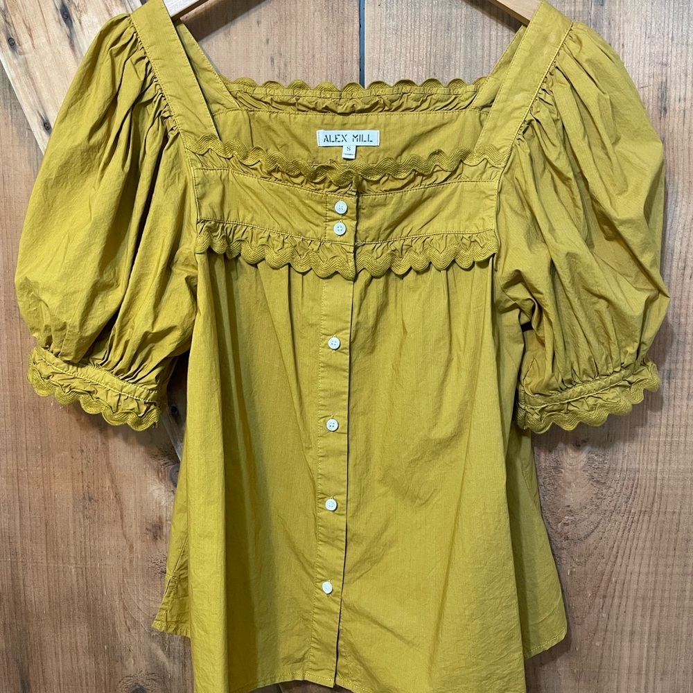 Alex Mill Mustard Yellow Women's Top